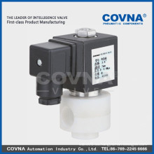 Válvula de solenoide anti-corrosión de diafragma, 2posición agua de mar de 2 vías Material de PTFE 1 pulgada de válvula solenoide 220V